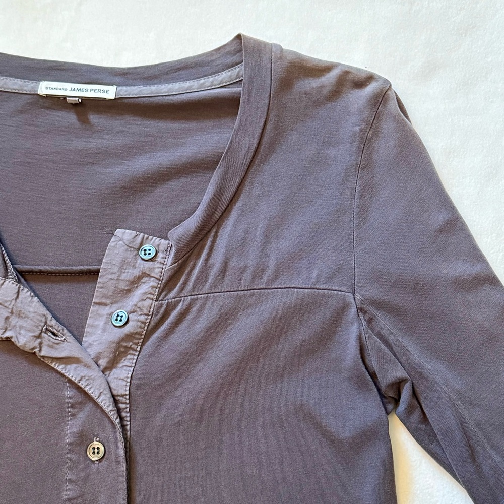 James Perse Long Sleeve Slub Shirt